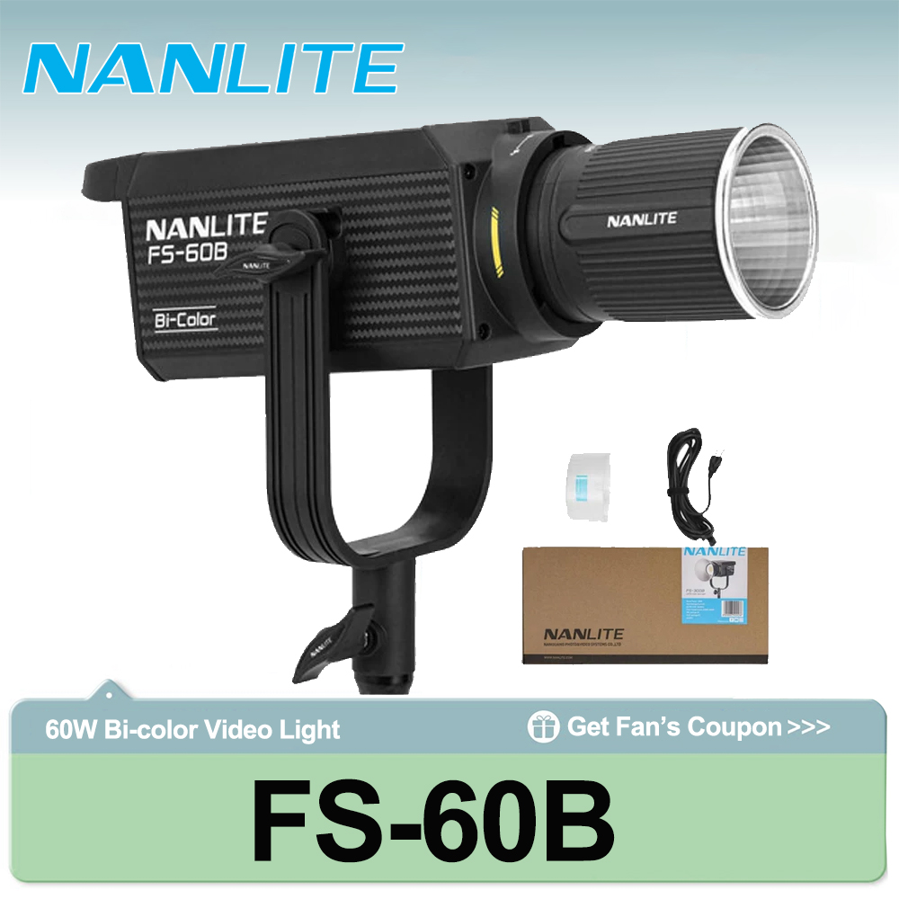 Photography Lighting Styles - Nanlite FS-60B 70W Bi-color Spotlight 2700K-6500K