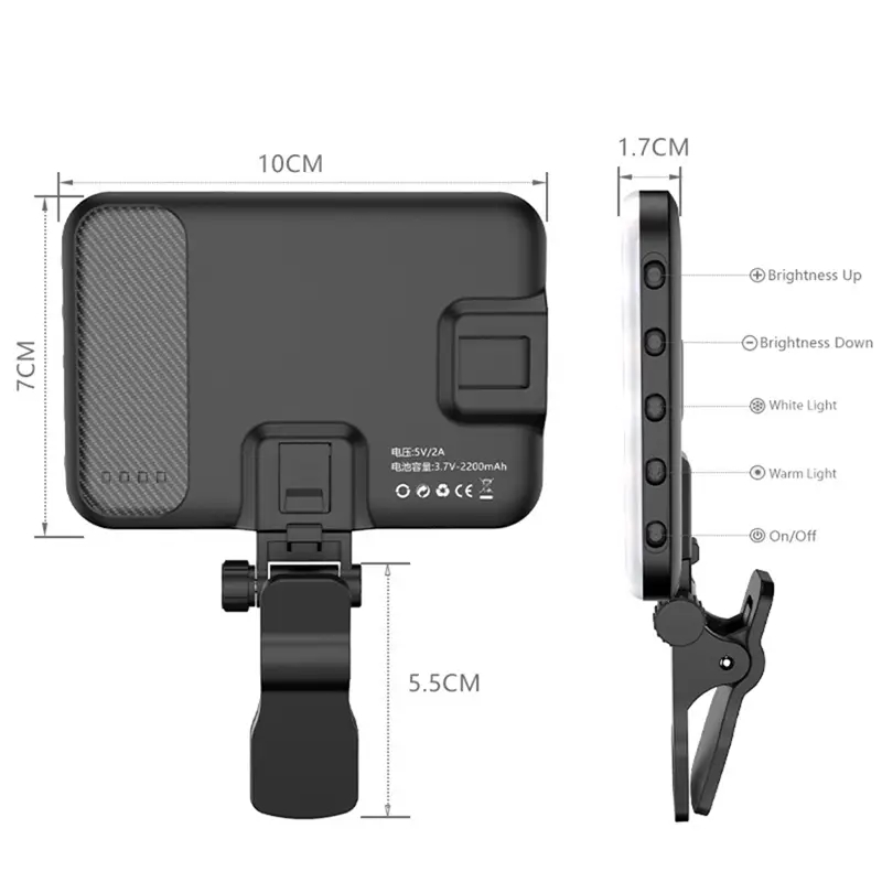 LED Phone Light Clip Video Lig - огляд і ціна Photography Lighting Styles