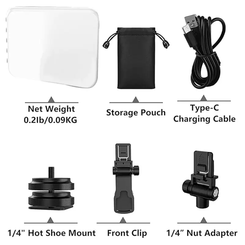 LED Phone Light Clip Video Lig - огляд і ціна Photography Lighting Styles