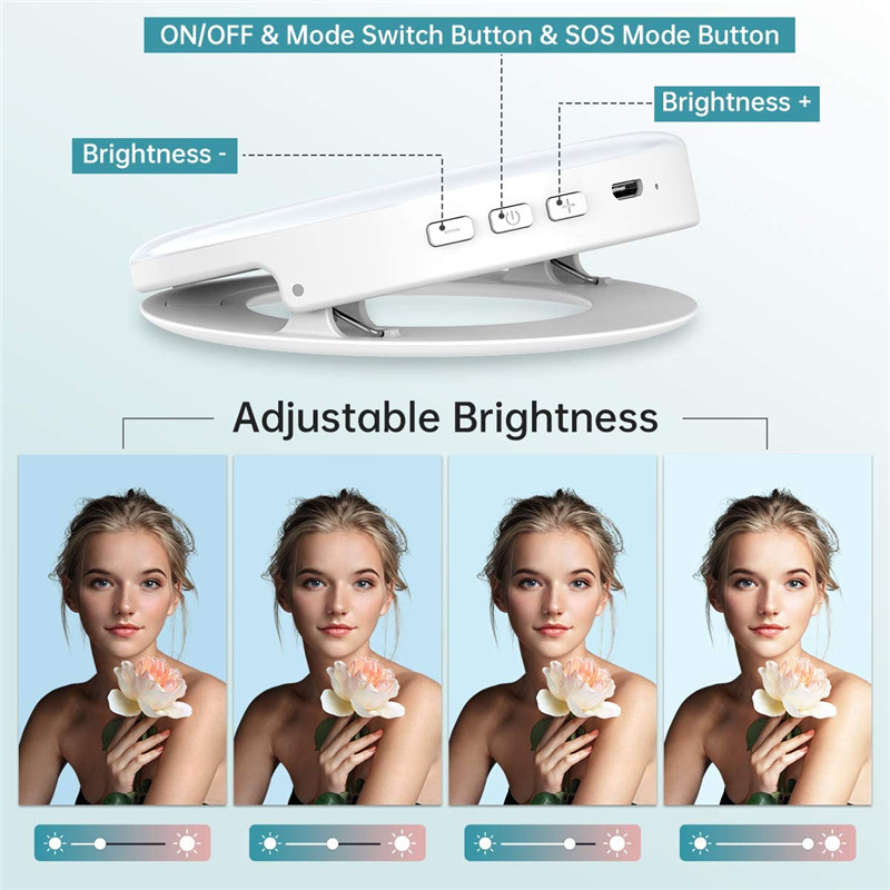 Portable LED Clip Ring Light 4 - огляд і ціна Photography Lighting Styles