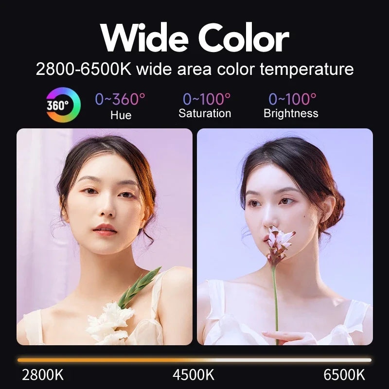 RGB Video Light Portable LED P - огляд і ціна Torjim Rgb Photography Video Lighting