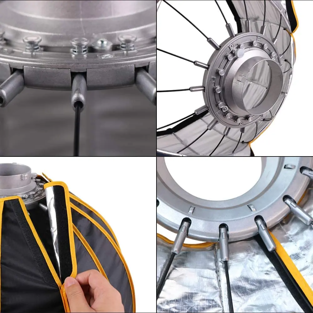 LED 35inch/90cm Quick Set-up F - огляд і ціна Parabolic Umbrella Deep