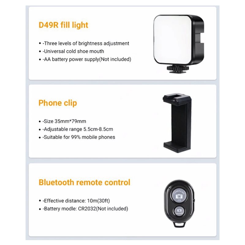 B29C-Portable Smartphone Video - огляд і ціна Photography Lighting Kit Portable