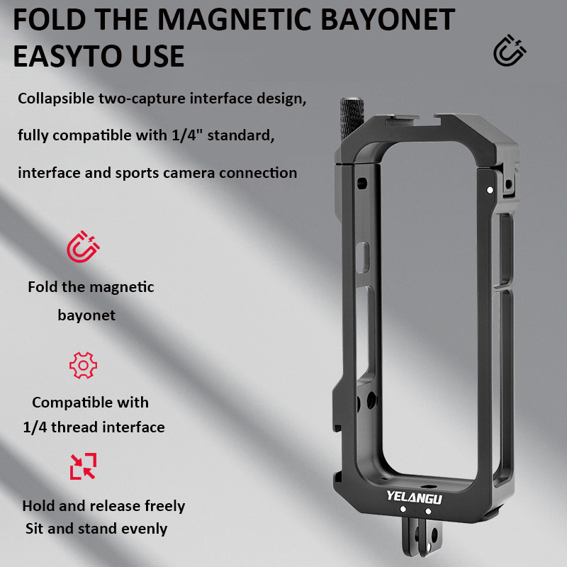 YELANGU Metal Protective Cage  - огляд і ціна Insta360 Camera X3