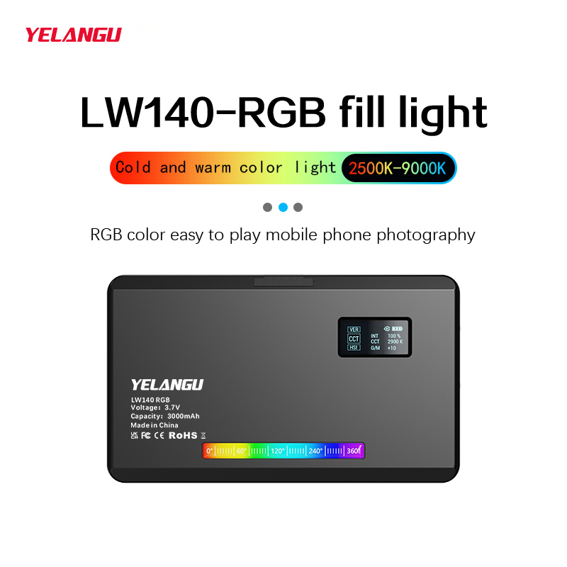 YELANGU RGB LED Video Light W1 - огляд і ціна Torjim Rgb Photography Video Lighting