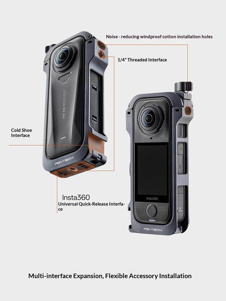 PGYTECH Camera Cage for Insta3 - огляд і ціна Insta360 Camera X4