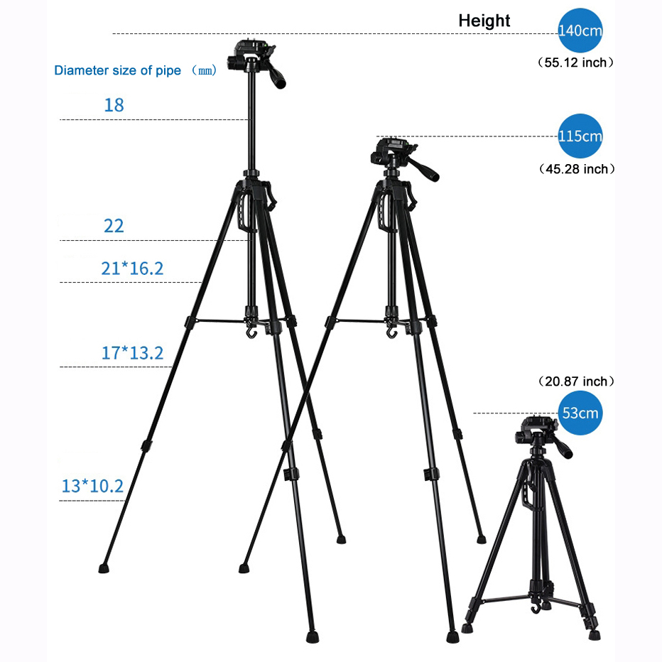 55inch Universal Tripod Stand  - огляд і ціна Photography Lighting Gear