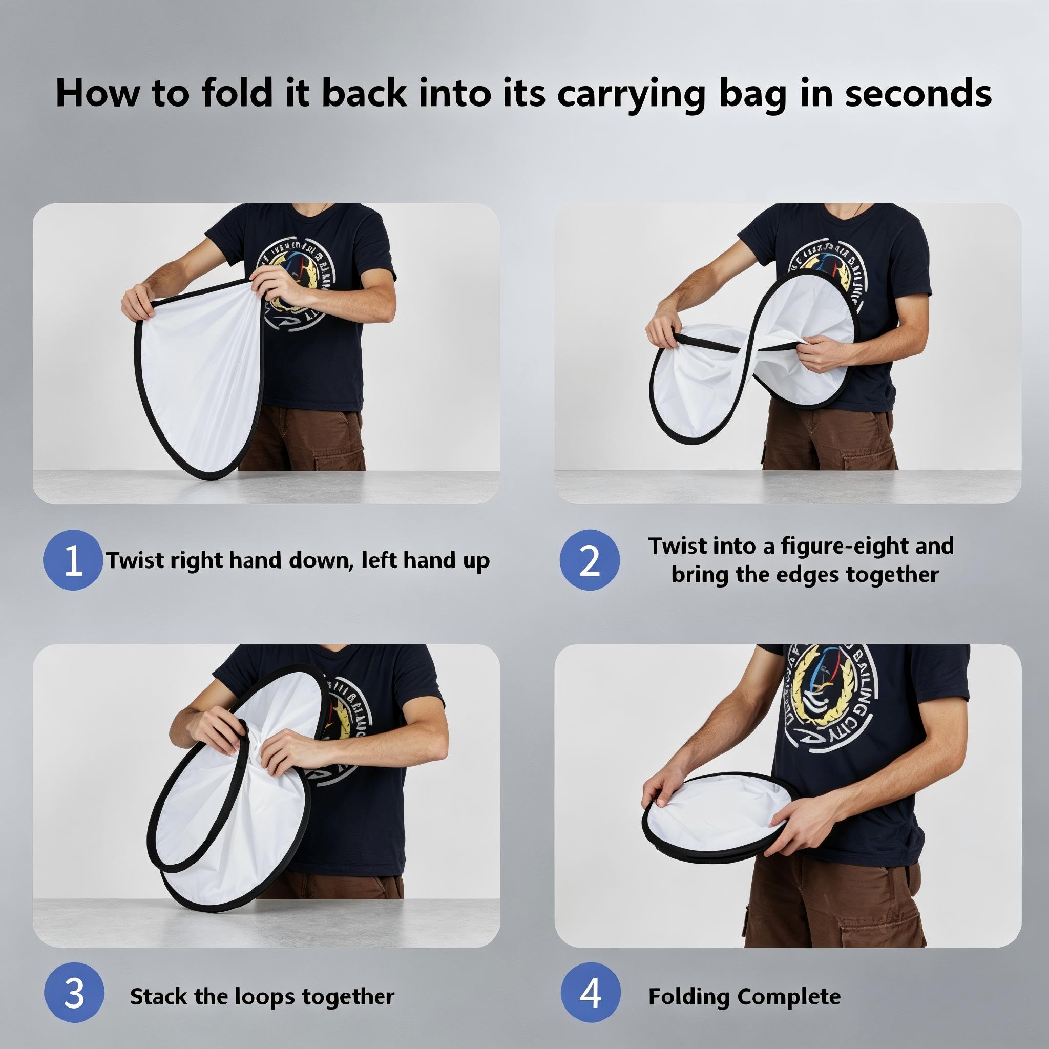 Photography Reflector 2 In 1 L - огляд і ціна Photography Lighting Kit Portable