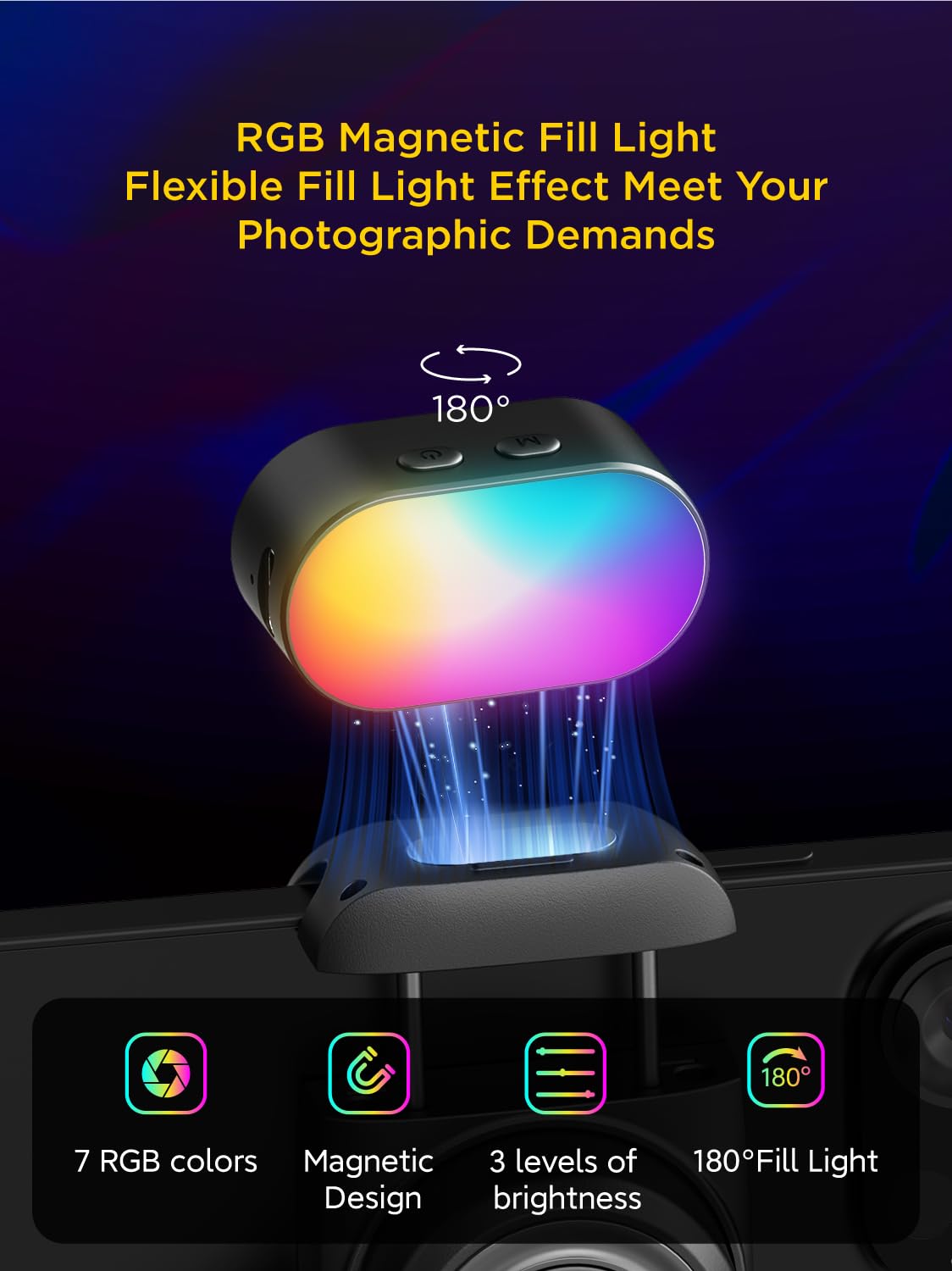 AOCHUAN RGB Magnetic Fill Ligh - огляд і ціна Torjim Rgb Photography Video Lighting